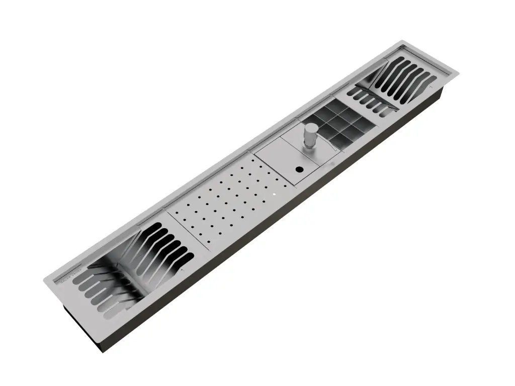 Calha 5 módulos novo porta talher novo copo tampa dispenser1.webp