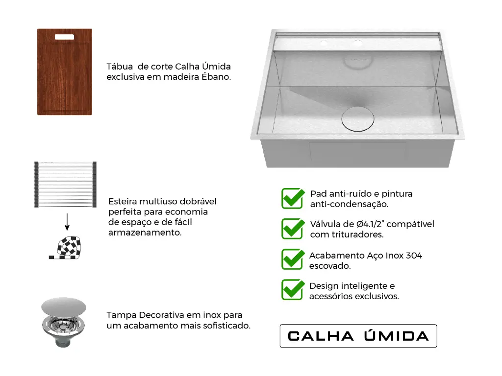 4127 - CUBA DE SOBREPOR CALHA UMIDA PLATINO EXCLUSIVE  600X370 COM ACES. 7.webp