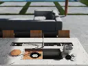Workstation sink with wooden cutting board