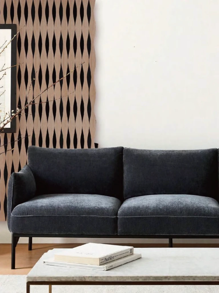 172 sound absorbing panel vase shaped ripple grille - wood series - design.webp