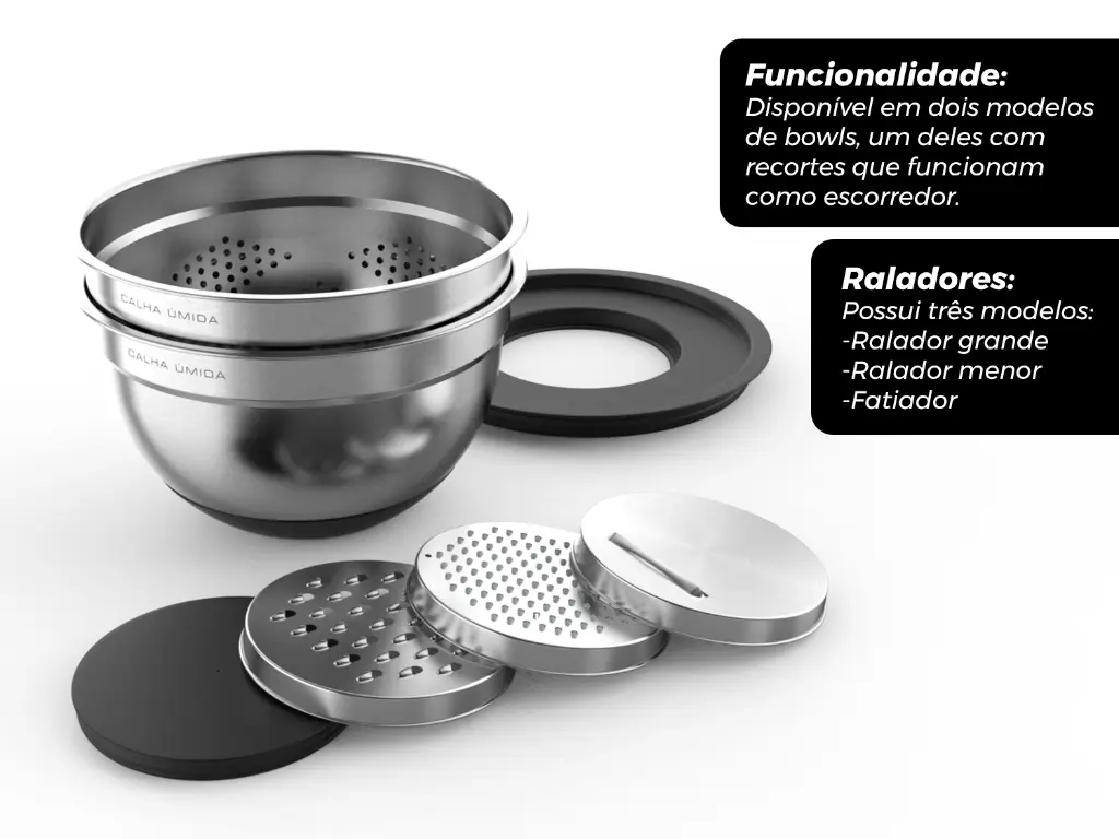 Stainless steel colander for 84cm sink
