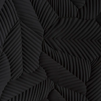 BANANA LEAF PATTERN Soft Stone Wall Panel (Black)