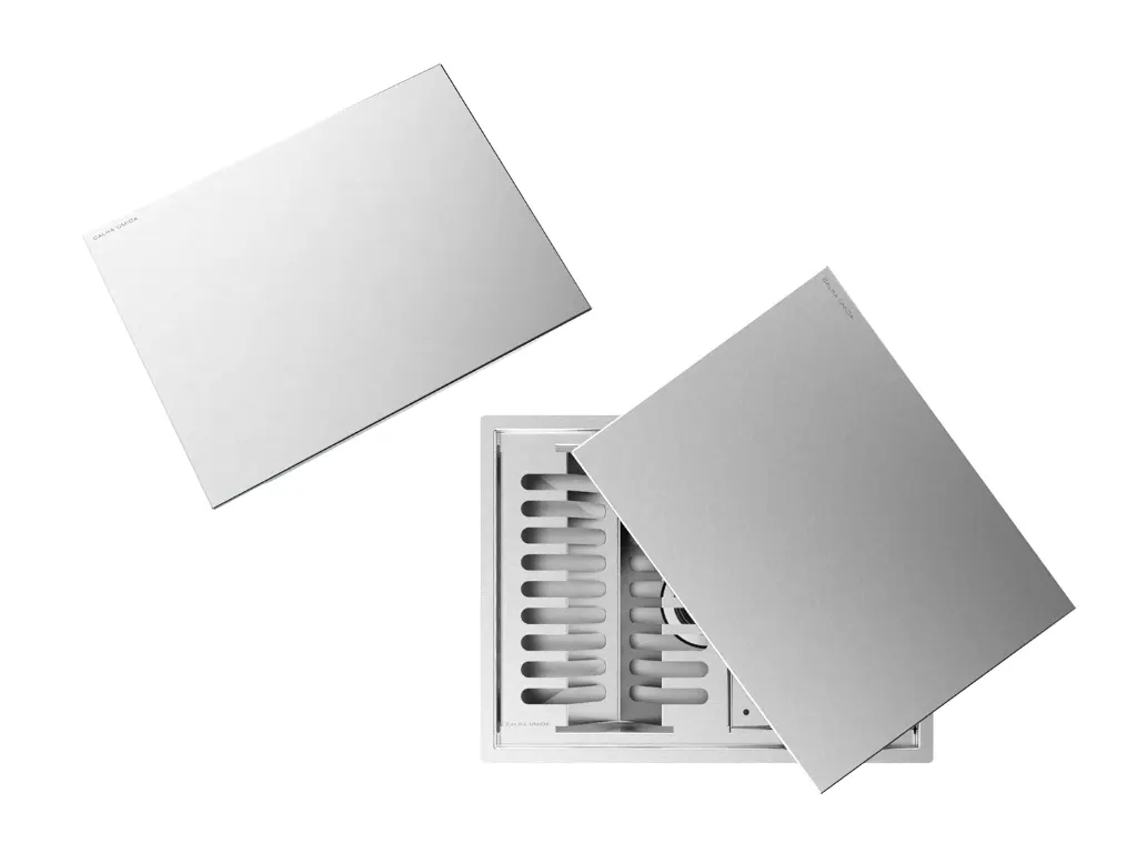 Lid for Pratic Dish Rack with Brushed Stainless Steel Finish