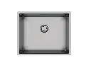 Cuba De Sobrepor Quadratta 50x40cm Em Aço Inox Escovado c Válvula De Ø4.1/2"