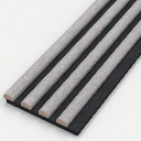 140 Sound Absorption Panel - Column Grille - Wood Grain Series