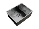 Cuba De Sobrepor Quadratta 50x40cm Em Aço Inox Escovado c Escorredor e Válvula De Ø4.1/2"