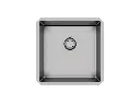 Cuba De Embutir Quadratta 40x40cm Em Aço Inox Escovado c Válvula De Ø4.1/2"