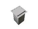 Lixeira Quadratta Kitchen 4L Em Aço Inox Escovado c Tampa Articulada