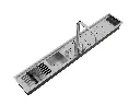 Kit Escorredor Sobrepor Calha Úmida Kitchen Exclusive 7 Módulos 118cm