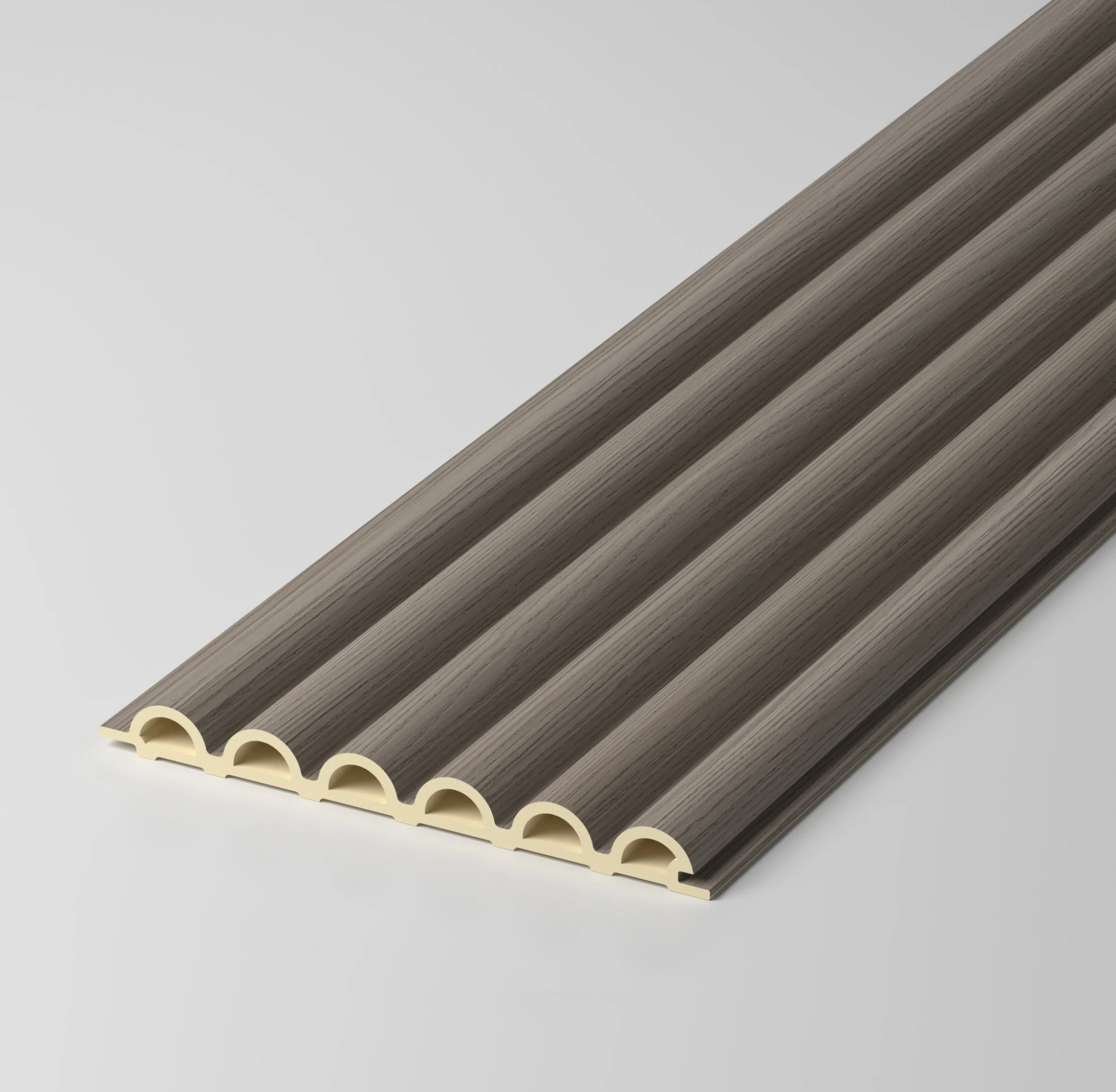 150 Arc Grid Fluted Wall Panel - Wood Grain Series (8004)
