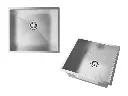 Cuba De Sobrepor Quadratta 40x35cm Em Aço Inox Escovado c Válvula De Ø3.1/2"