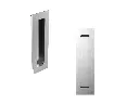 Puxador Concha/Cava 20cm Calha Úmida Aço Inox Escovado (2un)