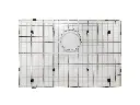 Grade Aramada Calha Úmida Quadratta 60x40 Em Aço Inox Eletropolido