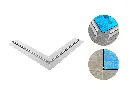 Ralo de Canto Slim Linear Calha Úmida Para Borda de Piscina 50x12cm