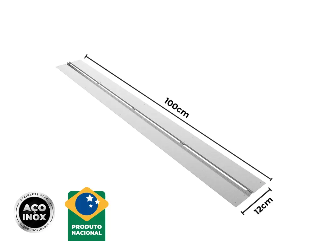 [4246] Ralos Slim Linear Calha Úmida Para Borda de Piscina 100x12cm (10un)