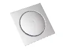 Ralo Quadrado Embutido Click Inteligente Para Banheiro Aço Inox Polido 15x15cm