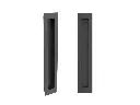 Puxador Concha/Cava 30cm Em Aço Inox Cor Preto Fosco (2un)
