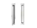 Puxador Concha/Cava 30cm Em Aço Inox Cor Branco Pérola (2un)