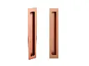Puxador Concha/Cava 30cm Em Aço Inox Cor Res Gold Mate (2un)