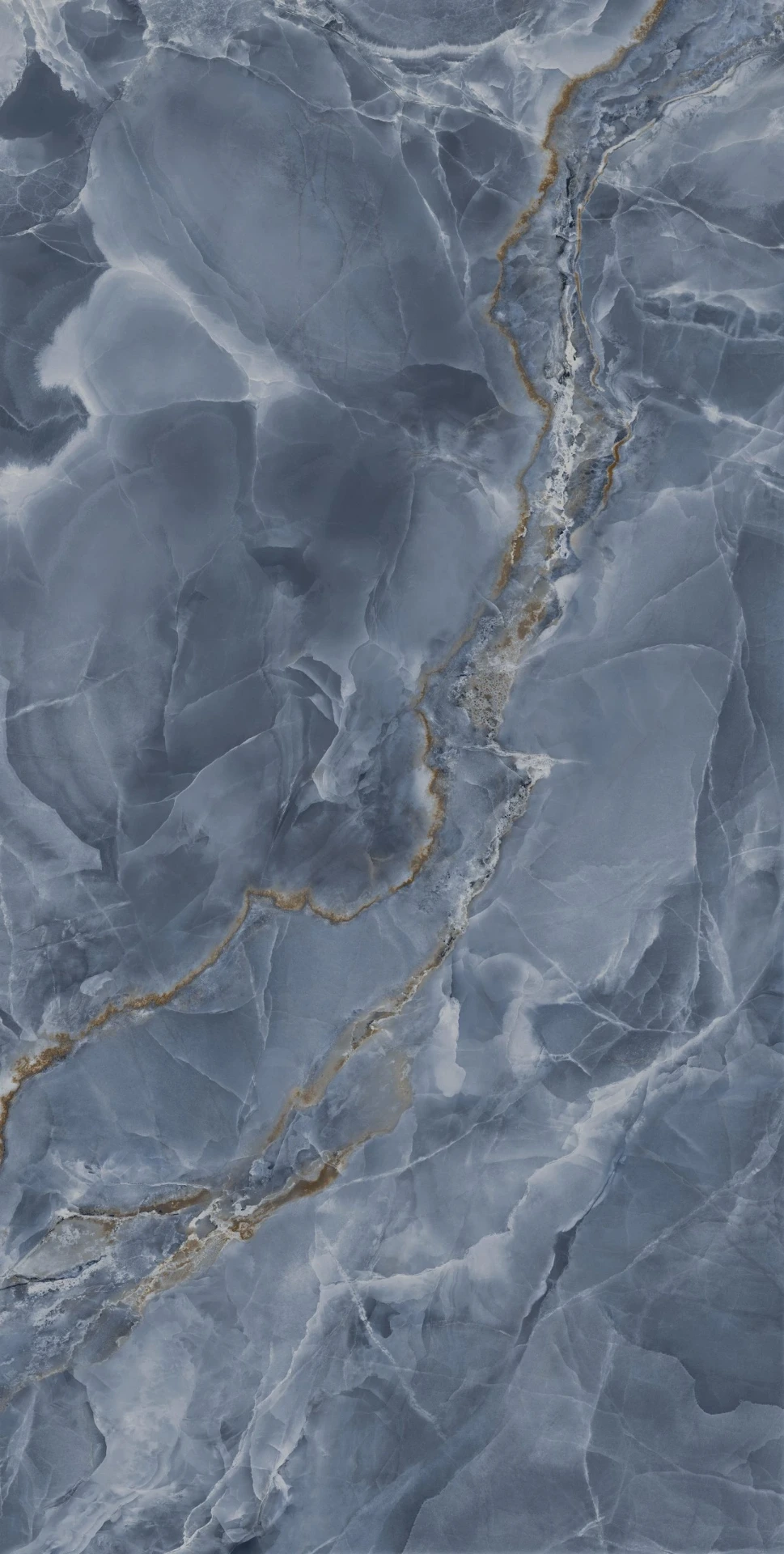 ONICE COBALTO Porcelain Stoneware (162x324 cm 64"x127", 6.5 mm, Polished)