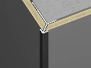 5521 Perfil de canto exterior para painéis de parede de 5 mm
