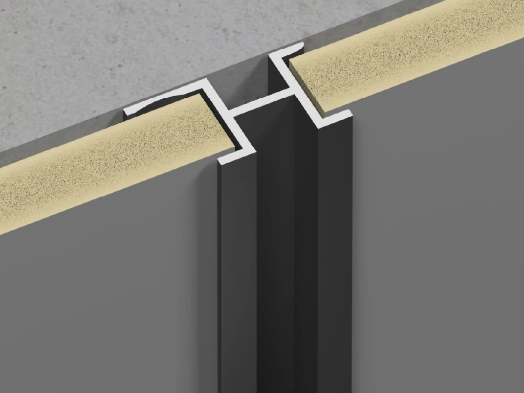 [207-A Black] 207-A Open "H" Shape Line for 8-9mm Wall Panel (Black)