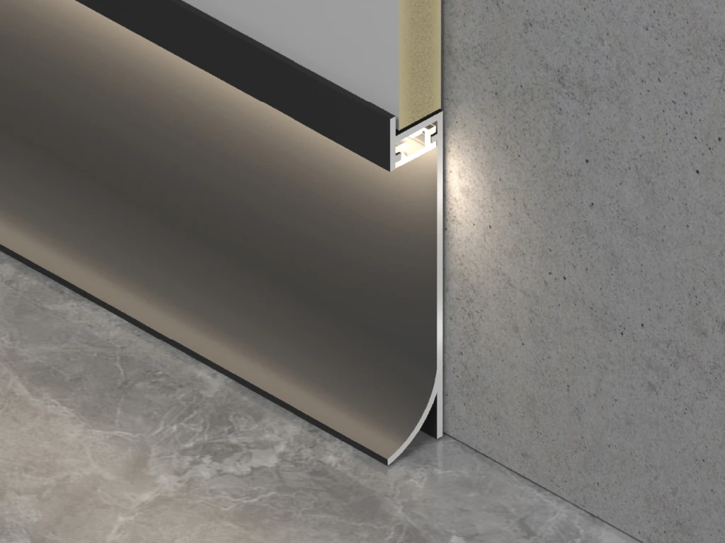 [750 Black] 750 Light Strip Line for 8-9mm Wall Panel (Black)