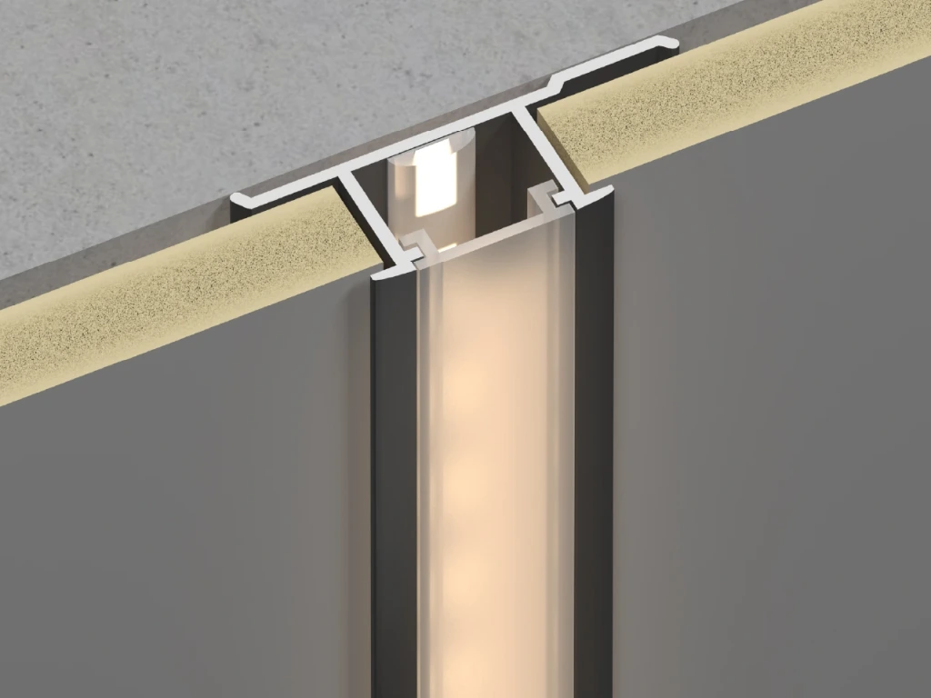 DH137 Center Seam Light Strip for 8-9mm Wall Panel