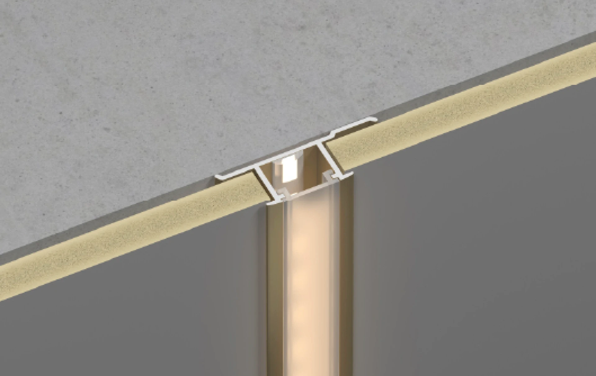 Fita LED de Junção Central DH137 para Painel de Parede 8-9 mm